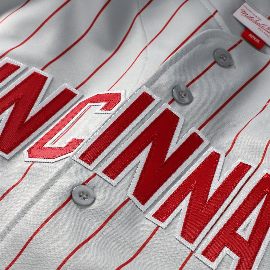 Cincinnati Reds Mitchell & Ness Gray Authentic MLB Jersey