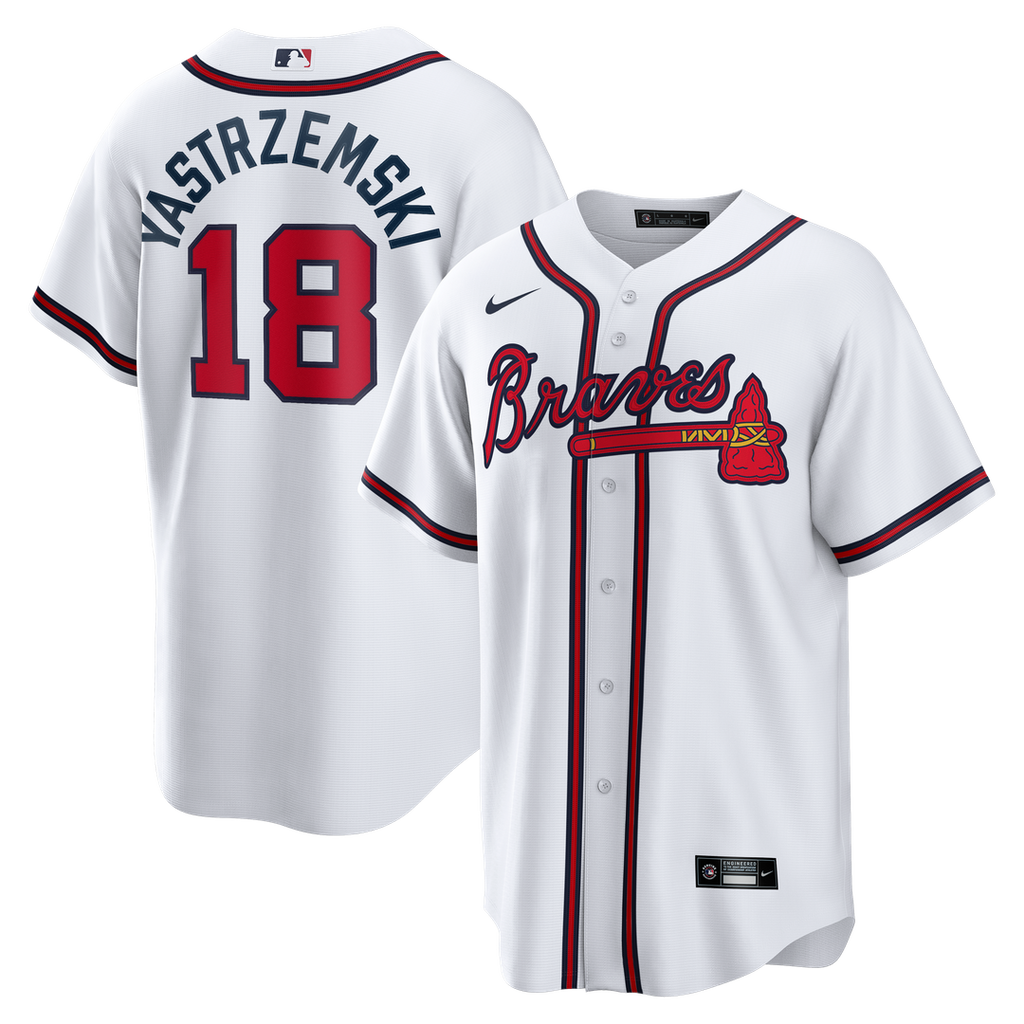Atlanta Braves Nike White Replica MLB baseball jersey
