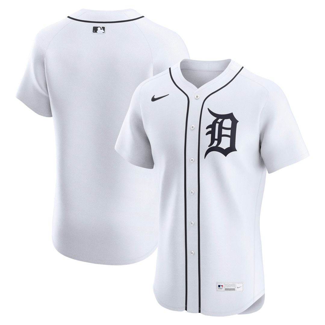 Detroit Tigers Nike White Authentic MLB Jersey
