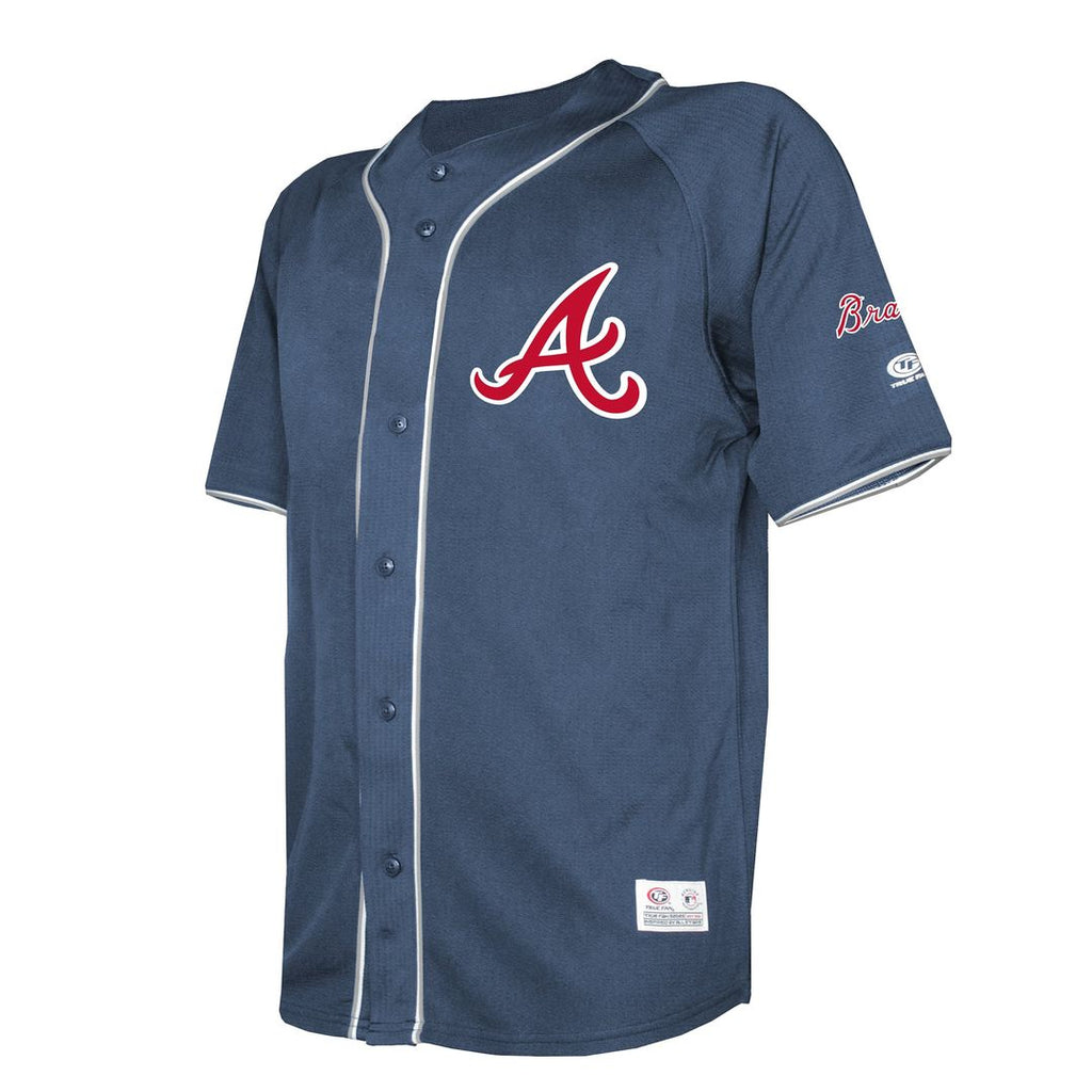 Atlanta Braves Stitches Navy MLB Jersey