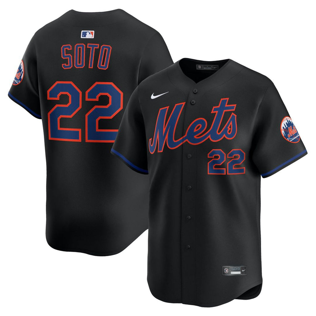 New York Mets Nike Black Authentic MLB Jersey