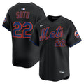 New York Mets Nike Black Authentic MLB Jersey