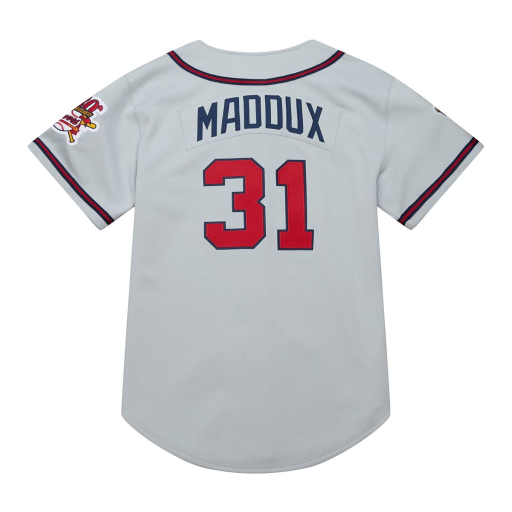 Atlanta Braves Mitchell & Ness Gray Authentic MLB Jersey