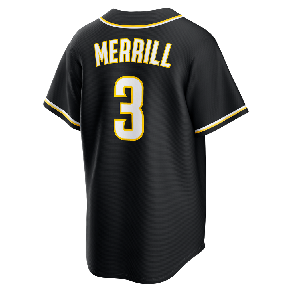 San Diego Padres Nike Black Replica MLB Jersey