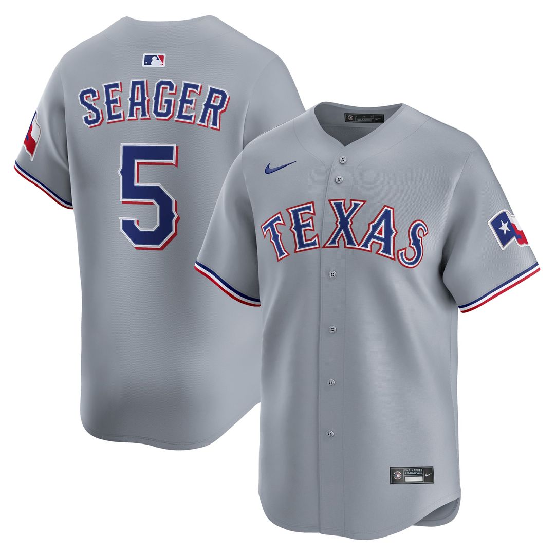 Texas Rangers Nike Gray Authentic MLB Jersey