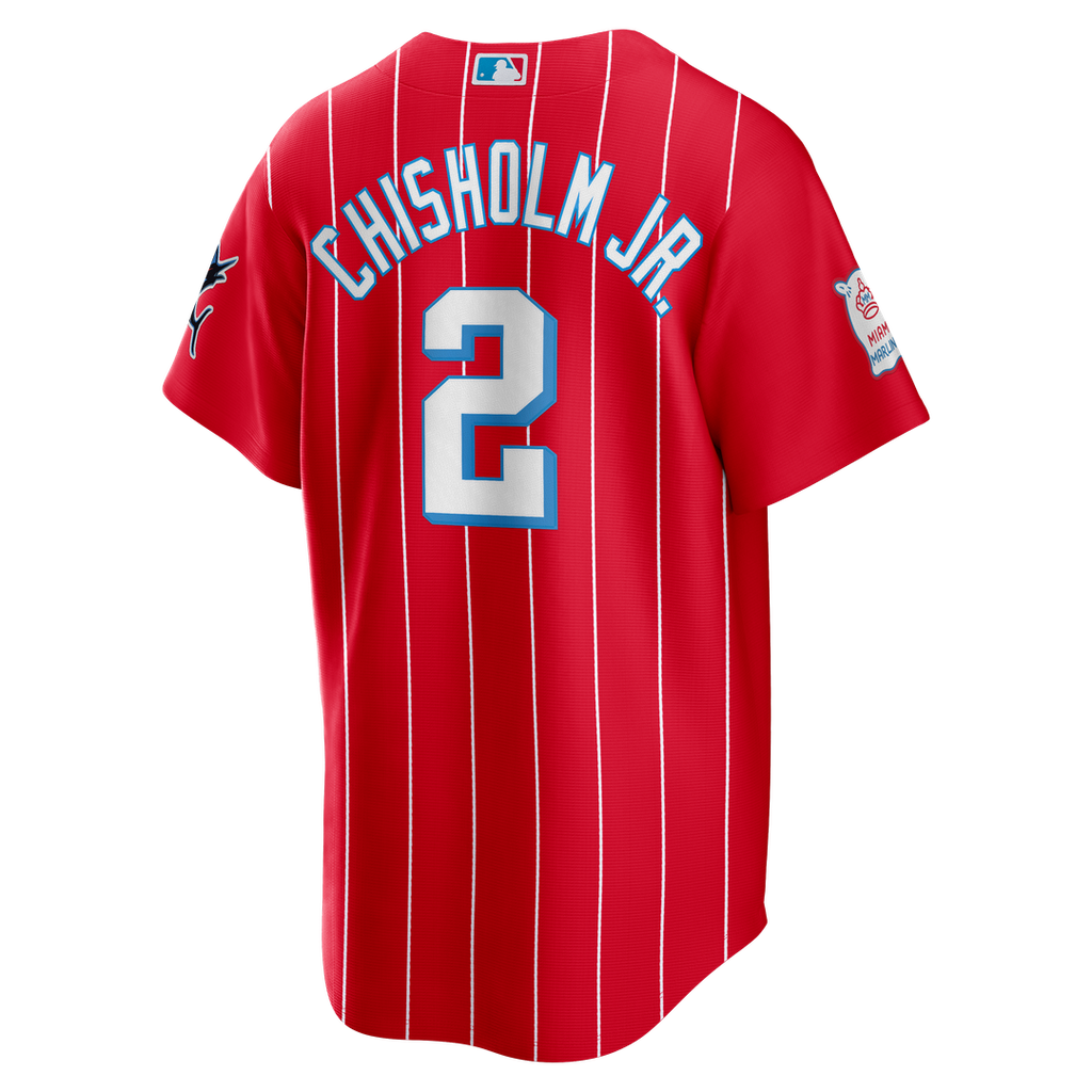 Miami Marlins Nike Red Replica MLB Jersey