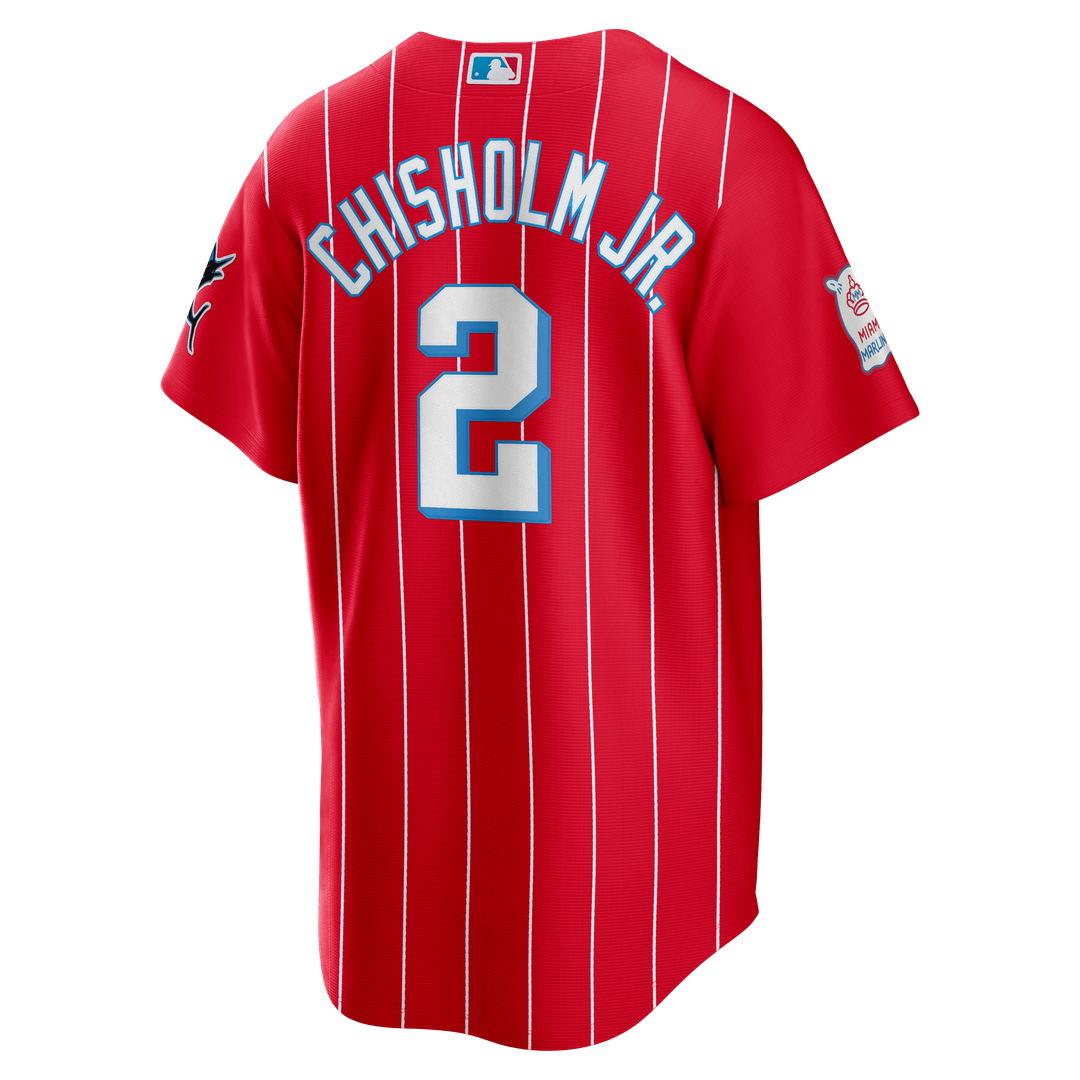 Miami Marlins Nike Red Replica MLB Jersey