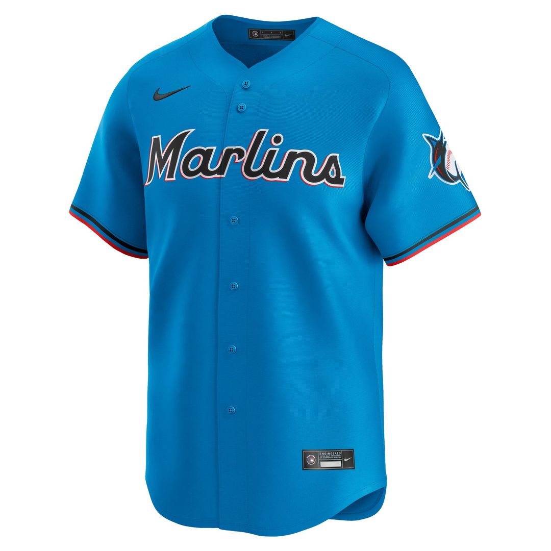 Miami Marlins Nike Blue Authentic MLB Jersey