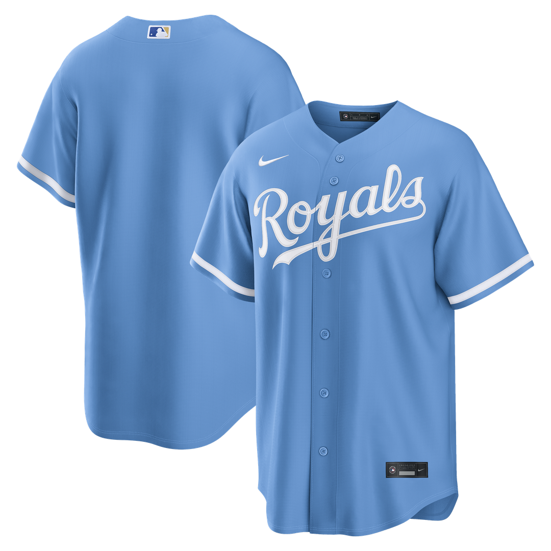 Kansas City Royals Nike Blue Replica MLB baseball jersey