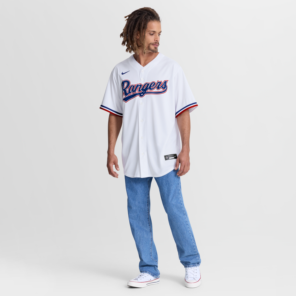 Texas Rangers Nike White Replica MLB Jersey