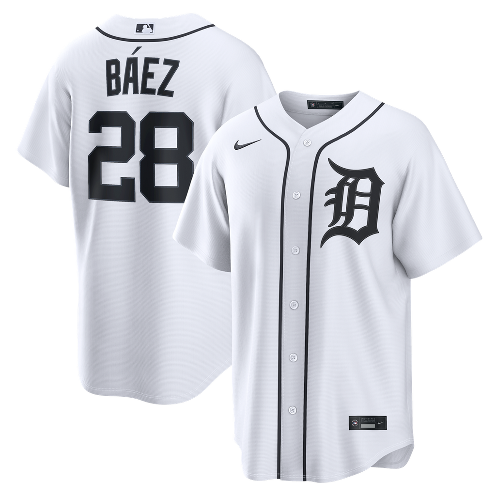 Detroit Tigers Nike White Replica MLB baseball jersey