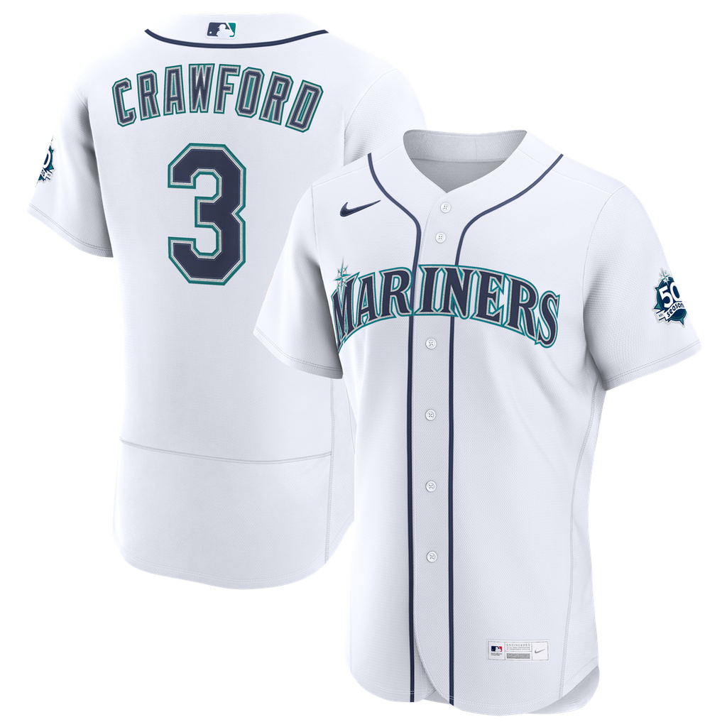 Seattle Mariners Nike White Authentic MLB baseball jersey