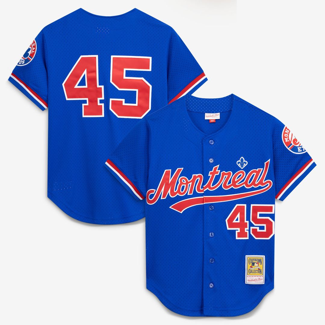 Montreal Expos Mitchell & Ness Blue MLB baseball jersey