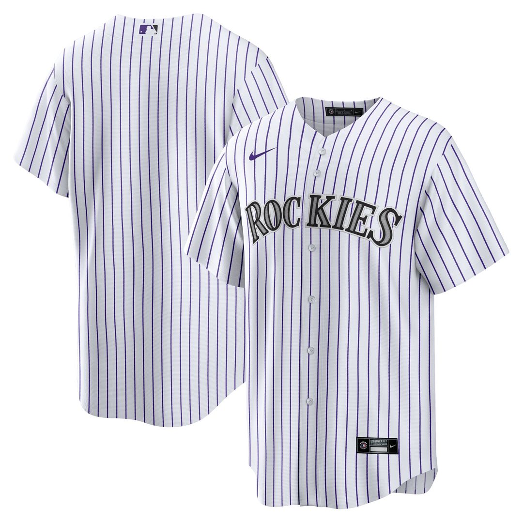 Colorado Rockies Nike White Replica MLB baseball jersey