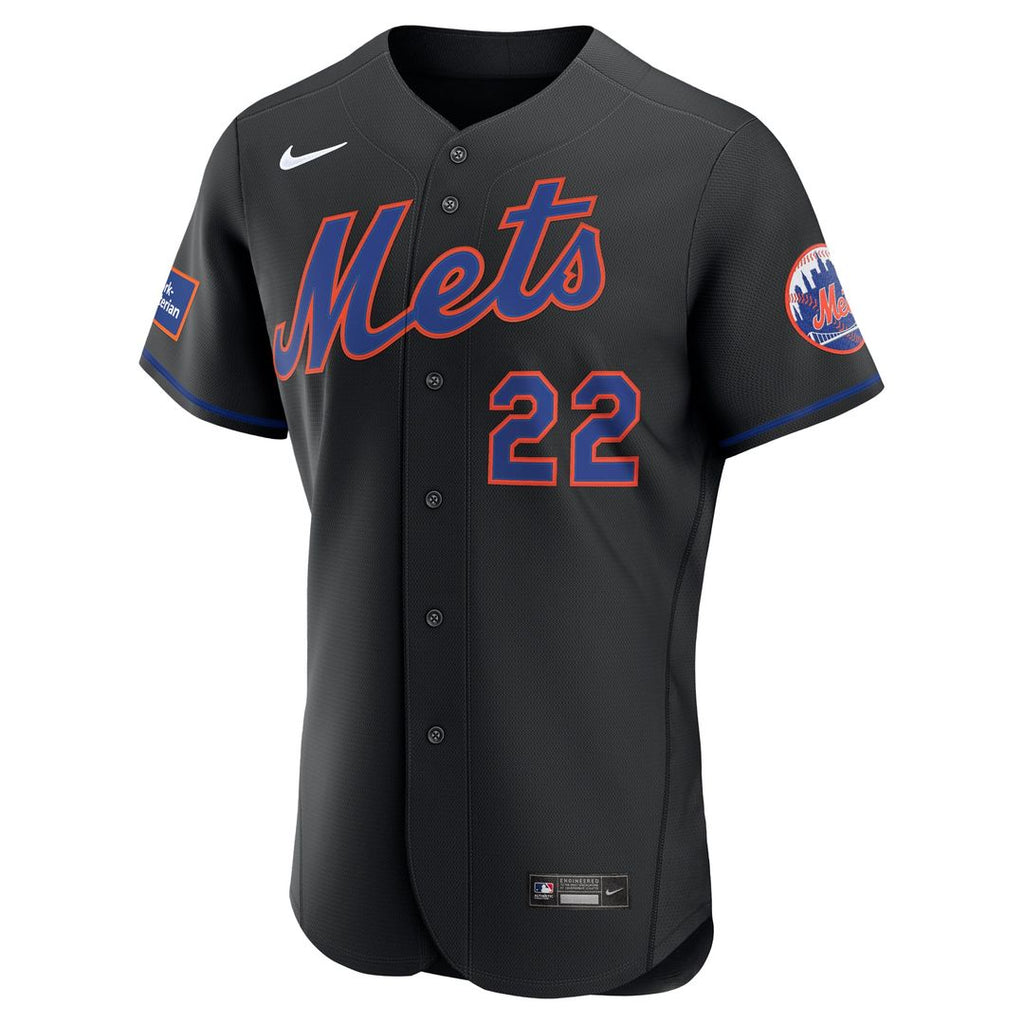 New York Mets Nike Black Authentic MLB Jersey