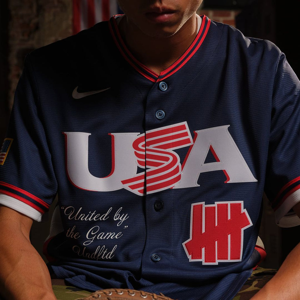 USA Baseball Nike x Undefeated Navy MLB Jersey