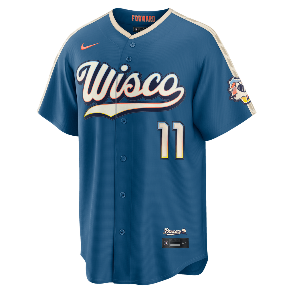Milwaukee Brewers Nike Blue MLB Jersey