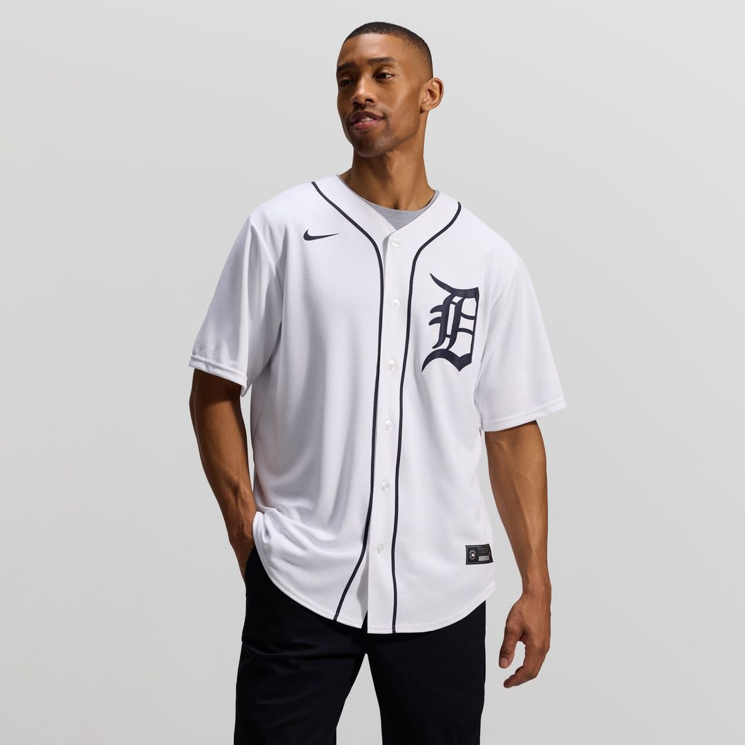 Detroit Tigers Nike White Authentic MLB Jersey