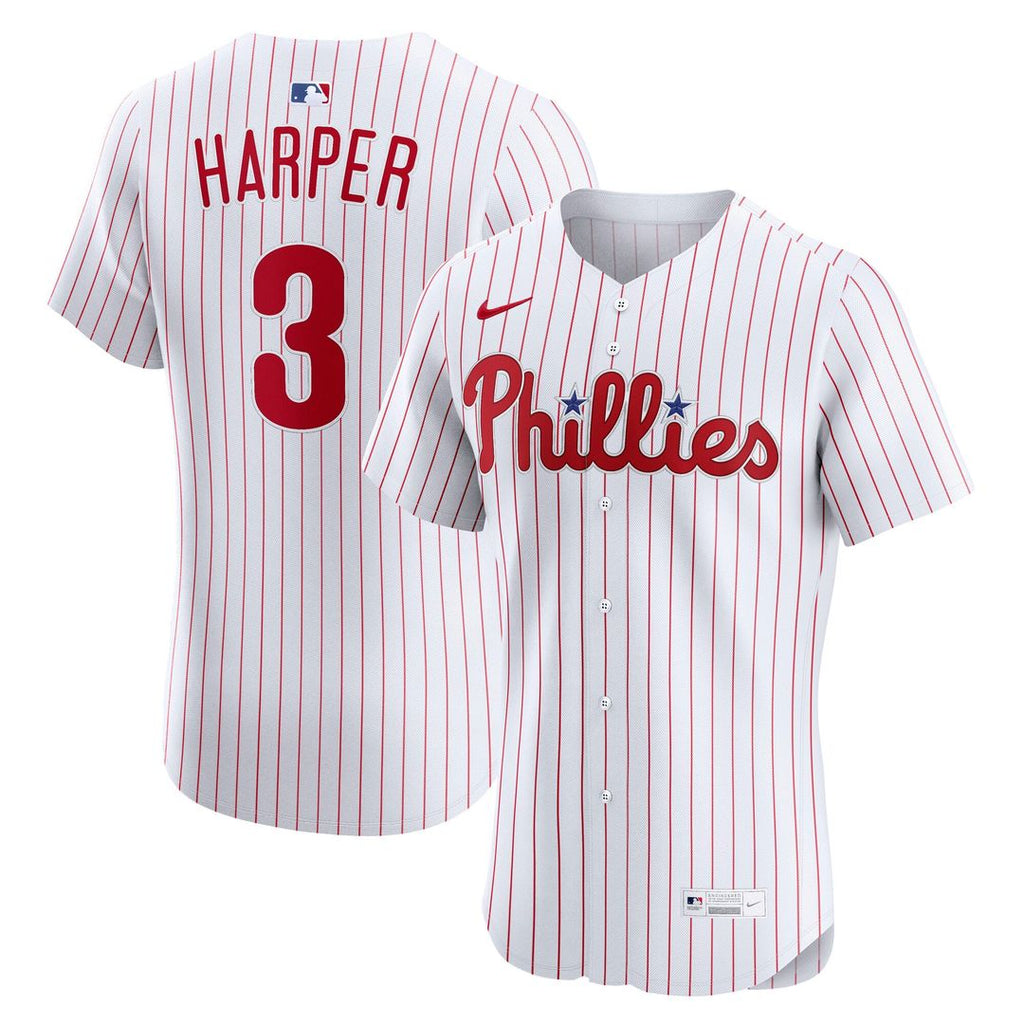 Philadelphia Phillies Nike White Authentic MLB baseball jersey