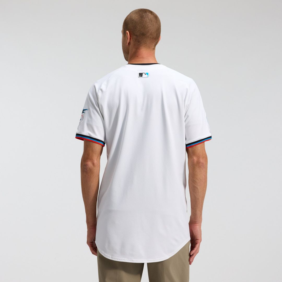 Miami Marlins Nike White Authentic MLB Jersey