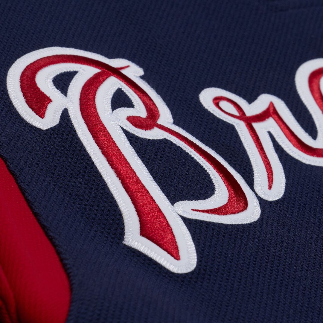 Atlanta Braves Mitchell & Ness Navy Authentic MLB Jersey