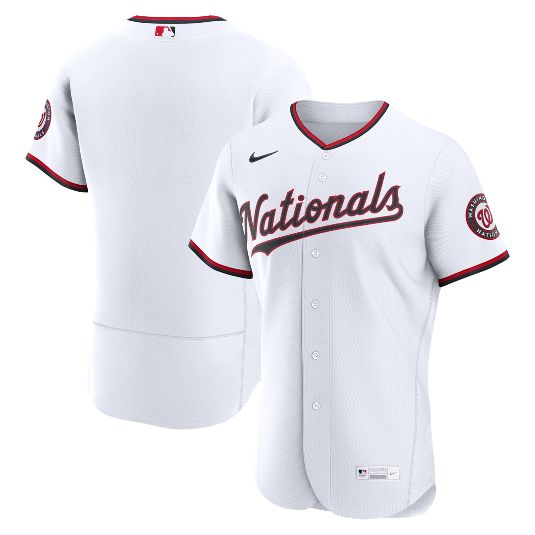 Washington Nationals Nike White Authentic MLB baseball jersey