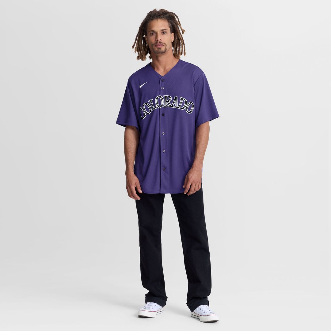 Colorado Rockies Nike Purple Replica MLB Jersey