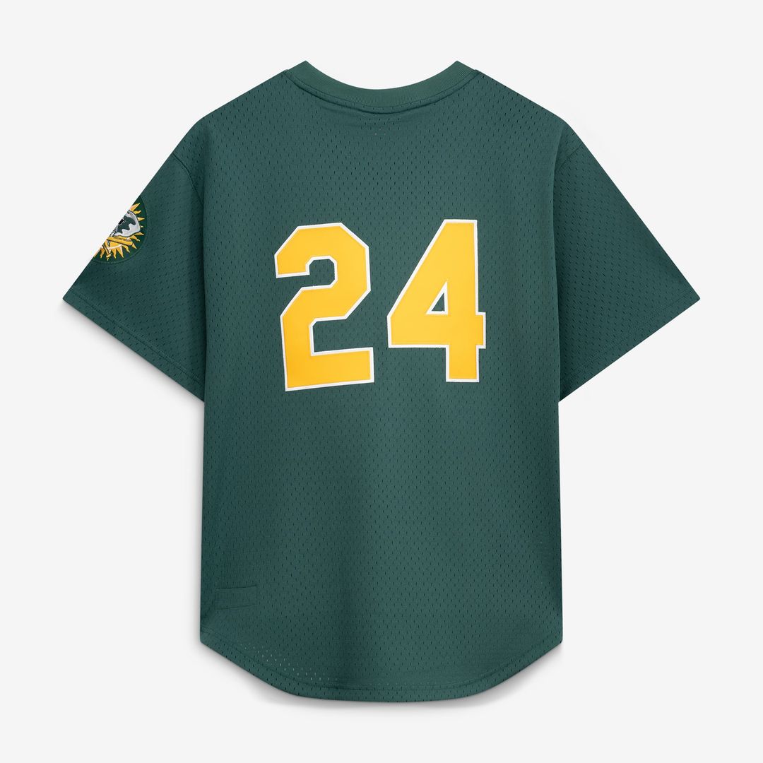 Athletics Mitchell & Ness Green Authentic MLB Jersey