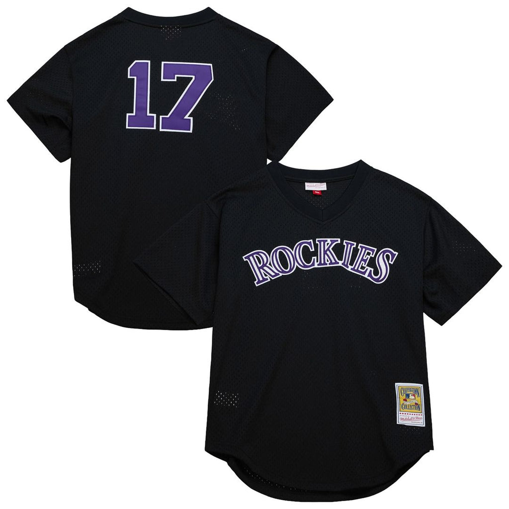 Colorado Rockies Mitchell & Ness Black Authentic MLB baseball jersey
