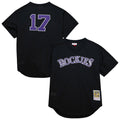 Colorado Rockies Mitchell & Ness Black Authentic MLB baseball jersey