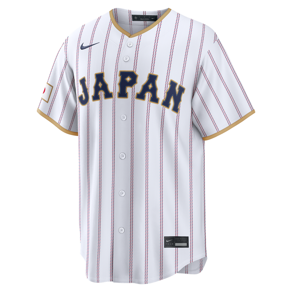 Japan Baseball Nike White MLB Jersey