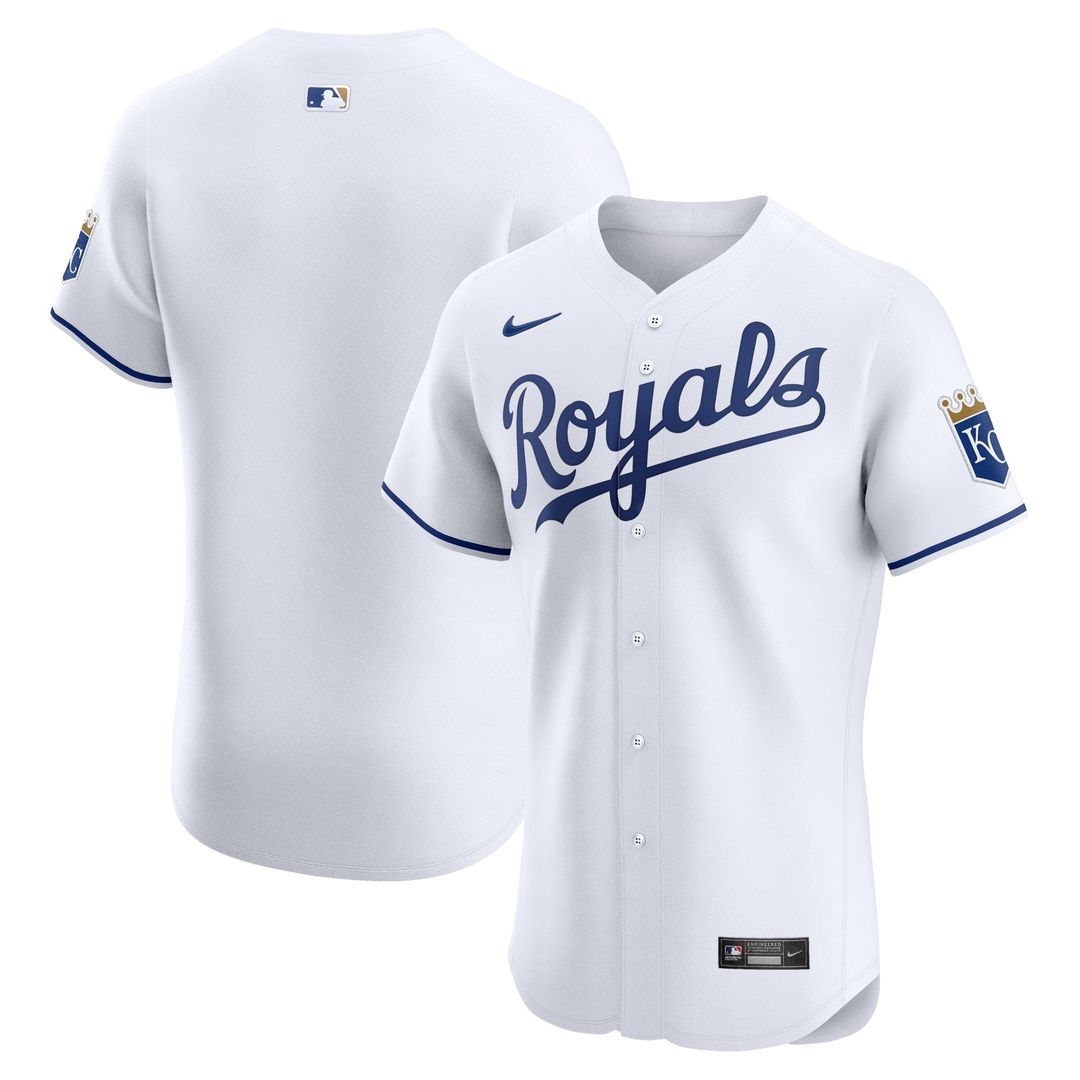 Kansas City Royals Nike White Authentic MLB baseball jersey