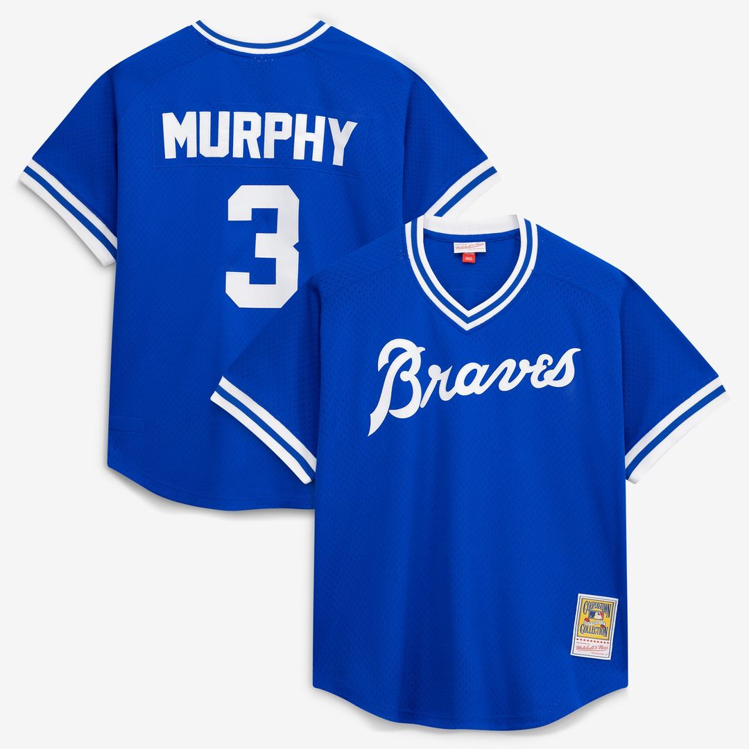 Atlanta Braves Mitchell & Ness Royal Authentic MLB baseball jersey