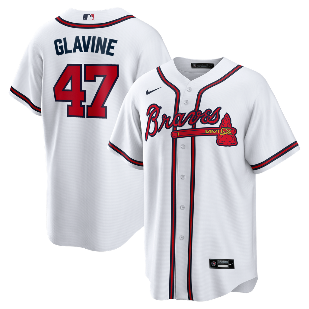 Atlanta Braves Nike White Replica MLB baseball jersey