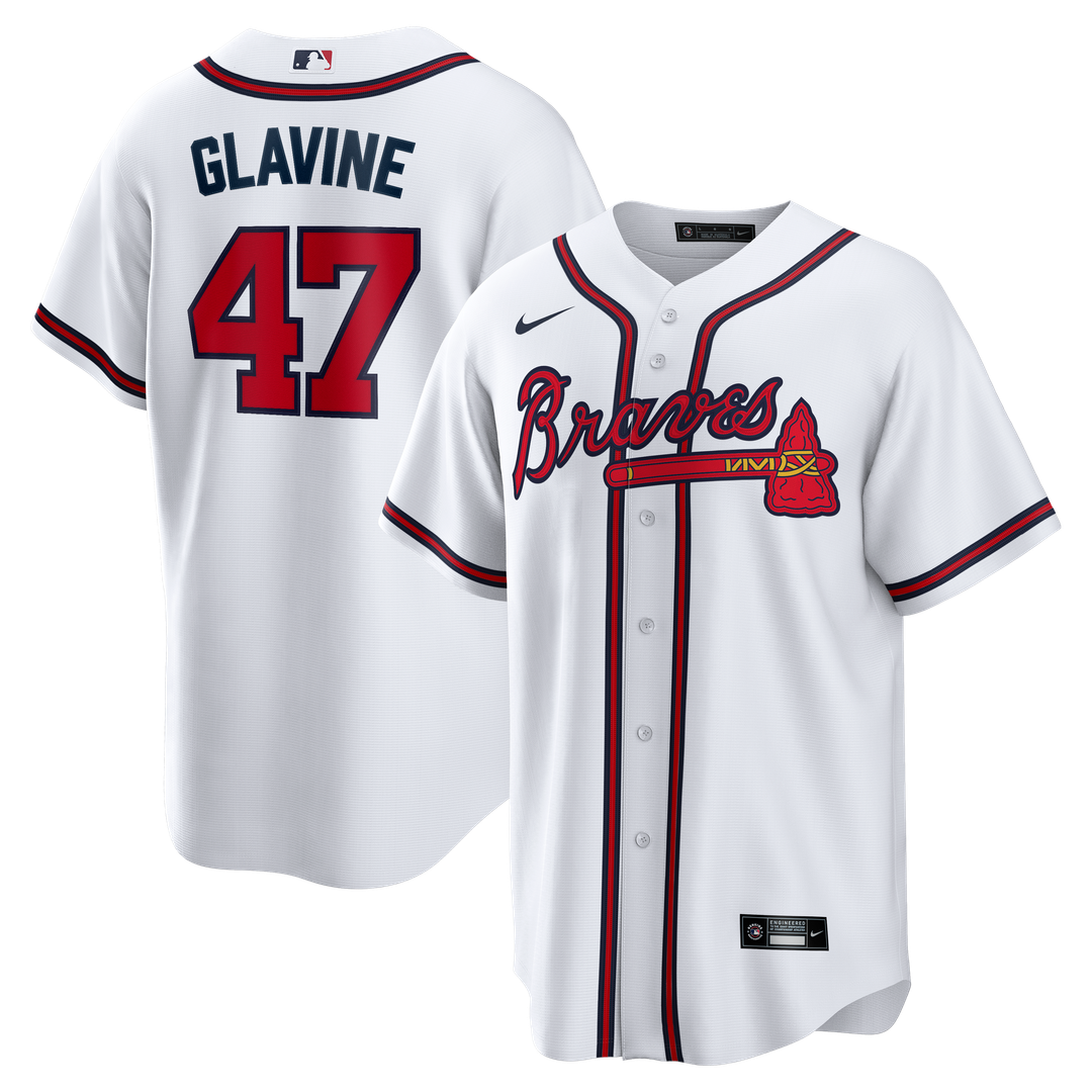 Atlanta Braves Nike White Replica MLB baseball jersey