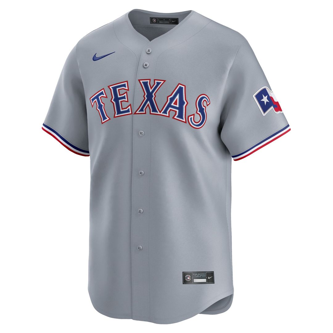Texas Rangers Nike Gray Authentic MLB Jersey