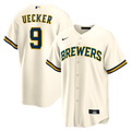 Milwaukee Brewers Nike Cream Replica MLB baseball jersey