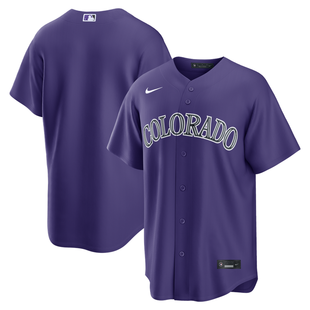 Colorado Rockies Nike Purple Replica MLB baseball jersey