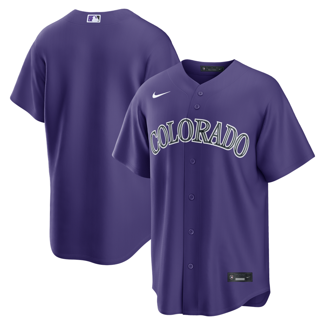 Colorado Rockies Nike Purple Replica MLB baseball jersey