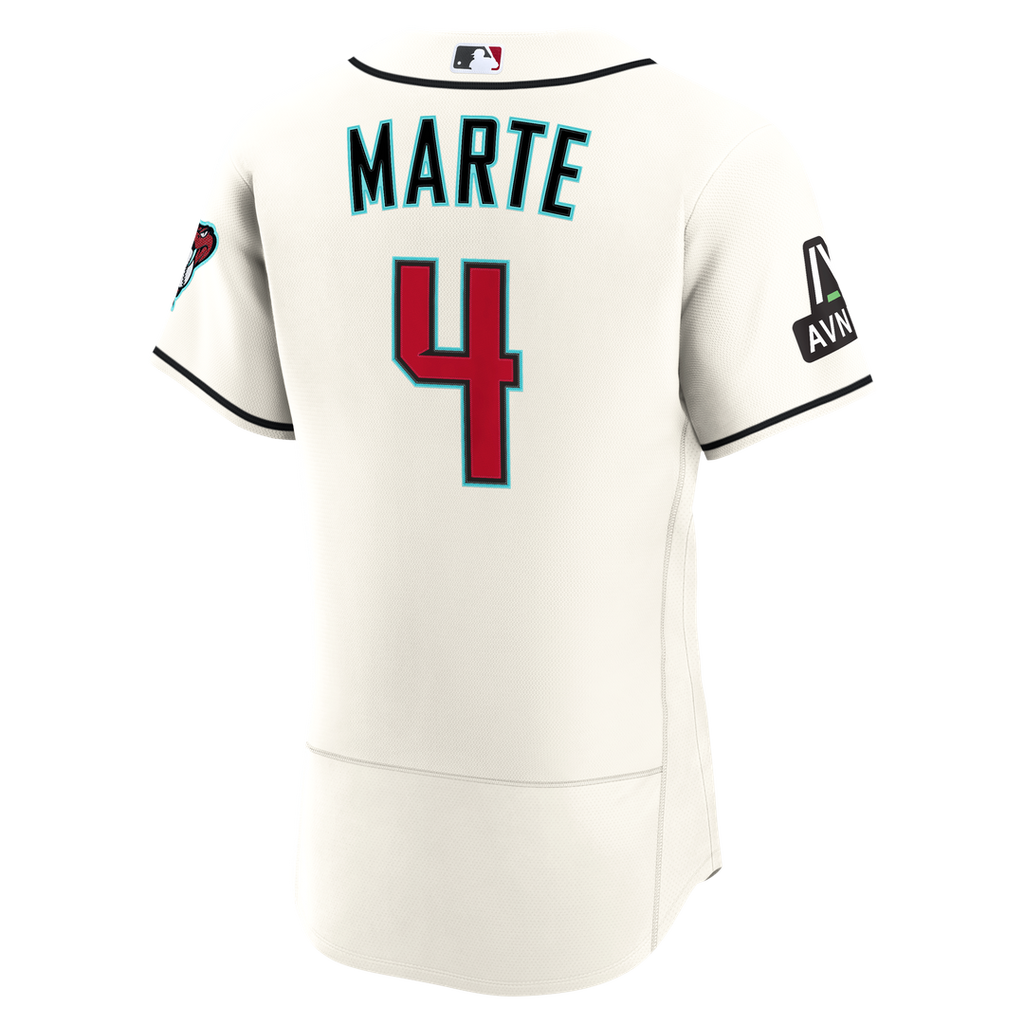 Arizona Diamondbacks Nike Cream Authentic MLB Jersey