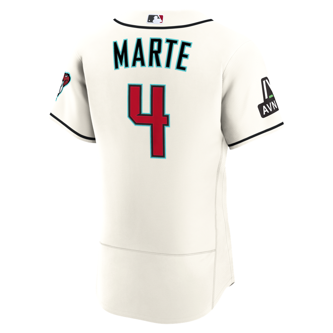 Arizona Diamondbacks Nike Cream Authentic MLB Jersey
