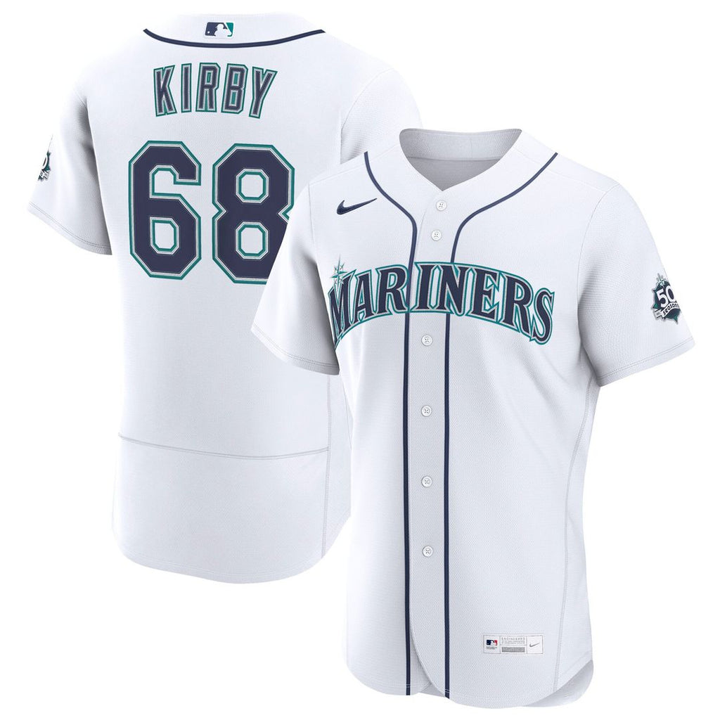 Seattle Mariners Nike White Authentic MLB baseball jersey
