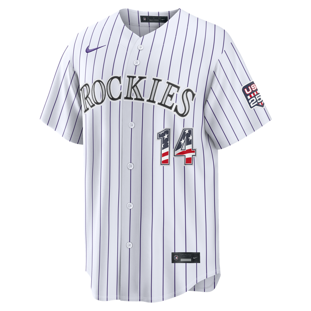 Colorado Rockies Nike White MLB Jersey