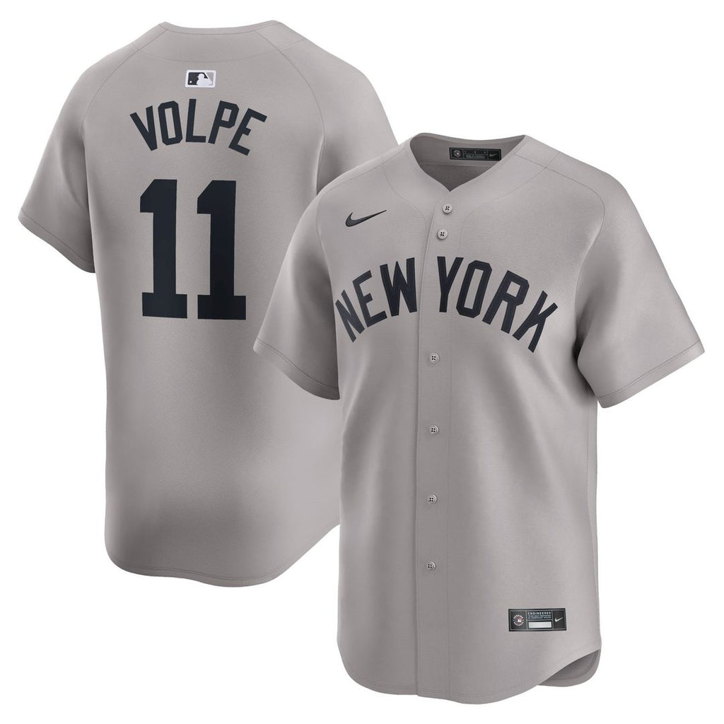 New York Yankees Nike Gray Authentic MLB baseball jersey