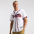 Atlanta Braves Nike White Authentic MLB baseball jersey