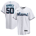 Miami Marlins Nike White Replica MLB baseball jersey