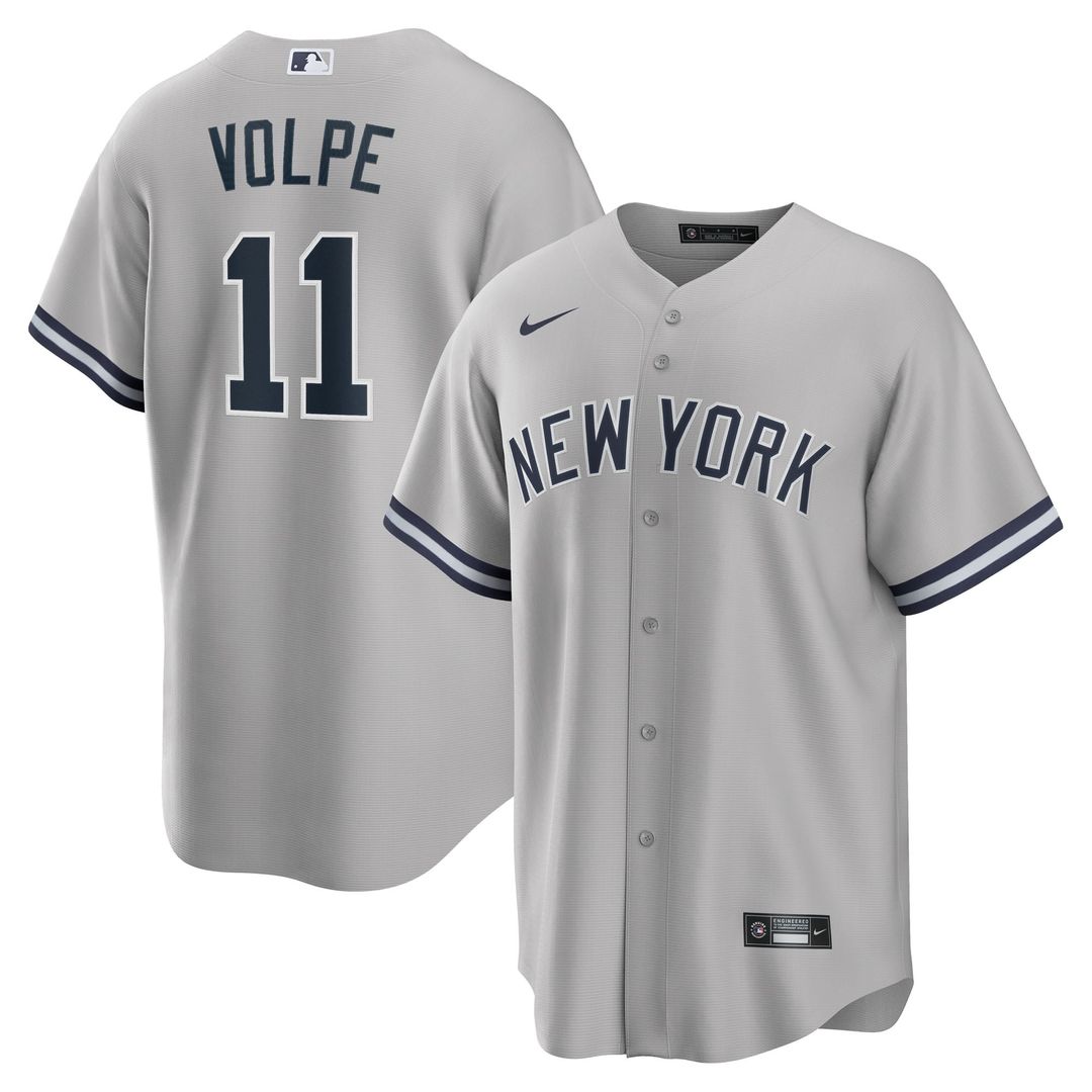 New York Yankees Nike Gray Replica MLB baseball jersey