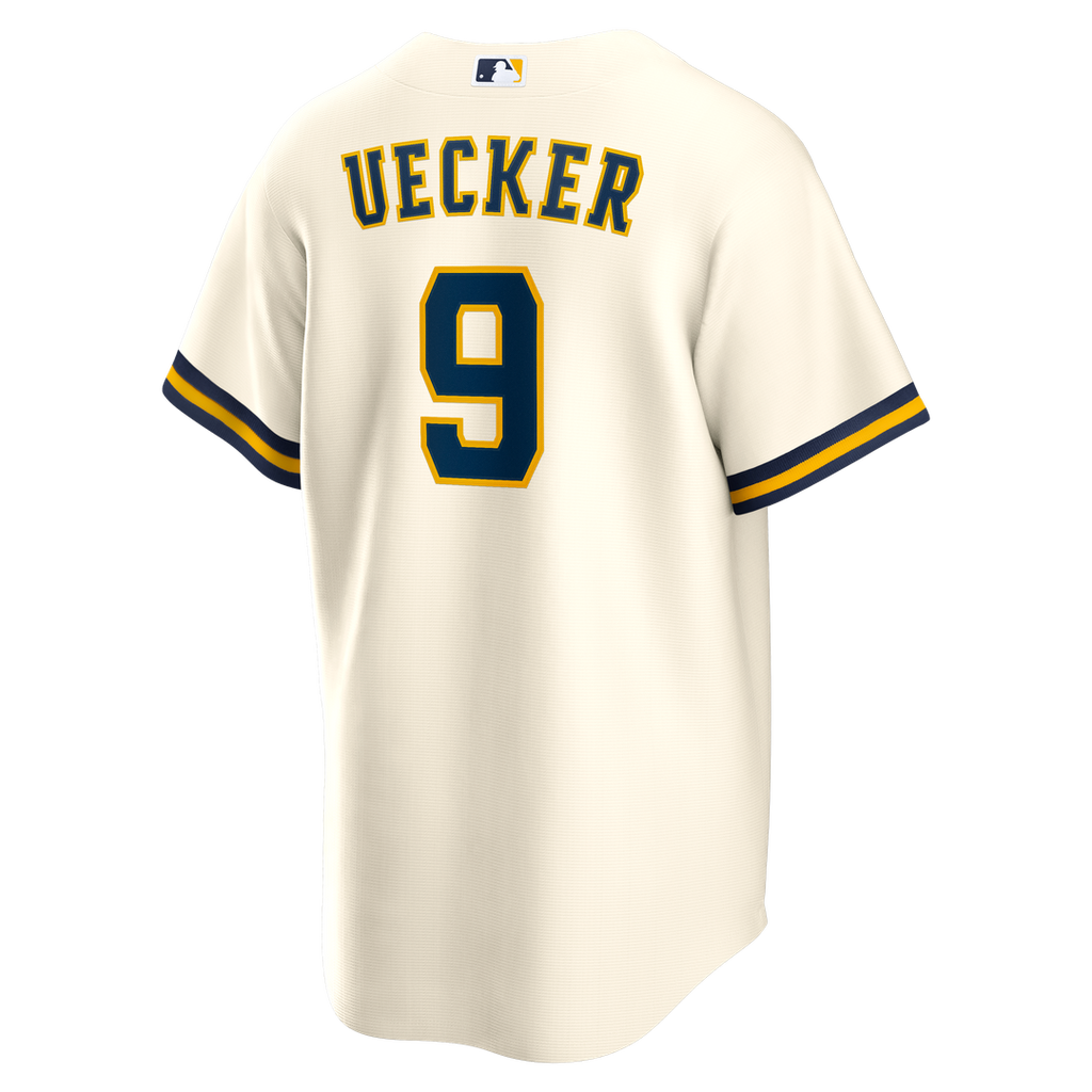 Milwaukee Brewers Nike Cream Replica MLB Jersey