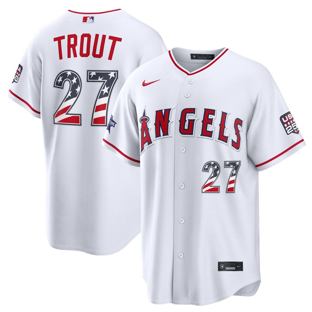 Los Angeles Angels Nike White MLB baseball jersey