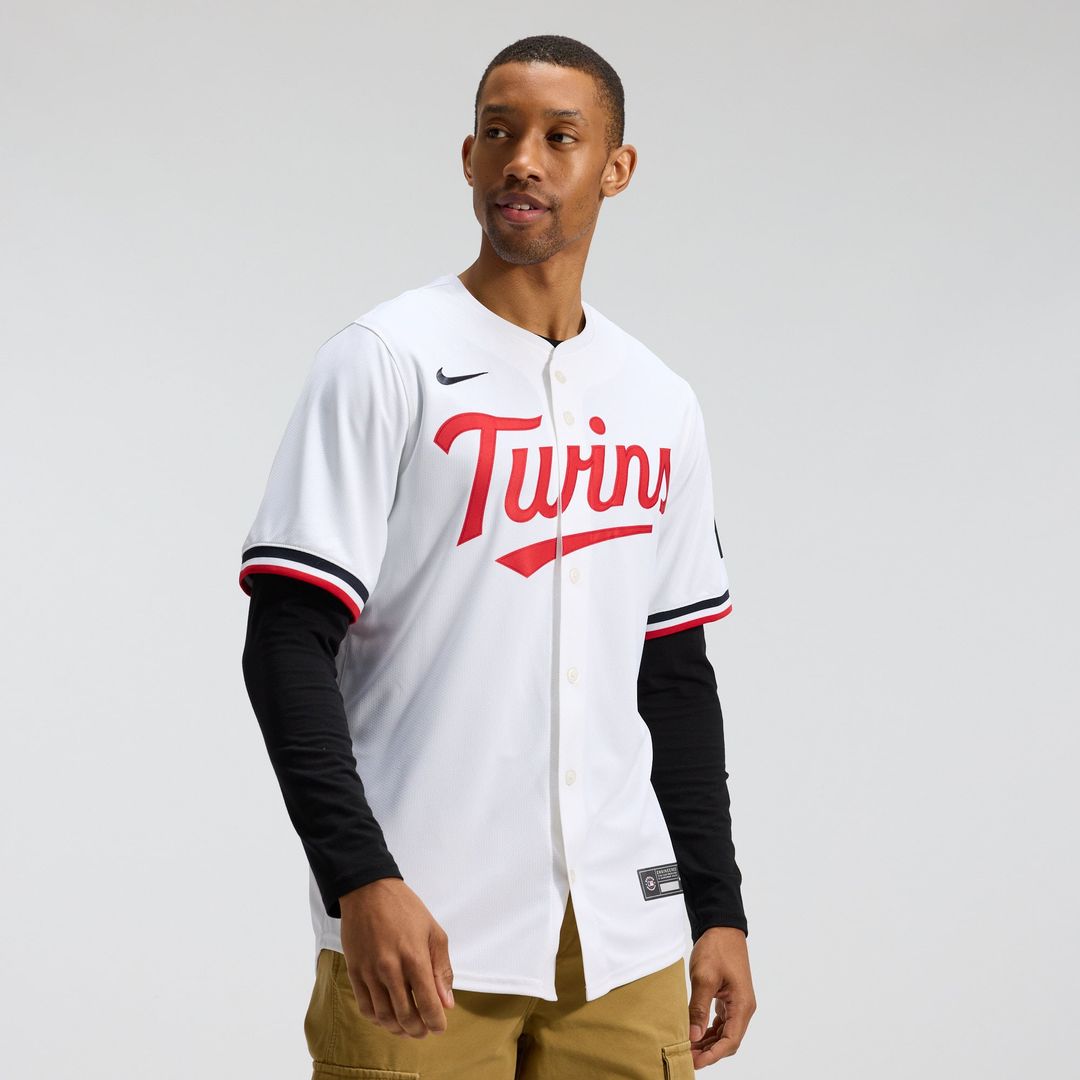 Minnesota Twins Nike White Authentic MLB baseball jersey